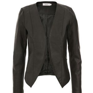 Faux Leather Blazer